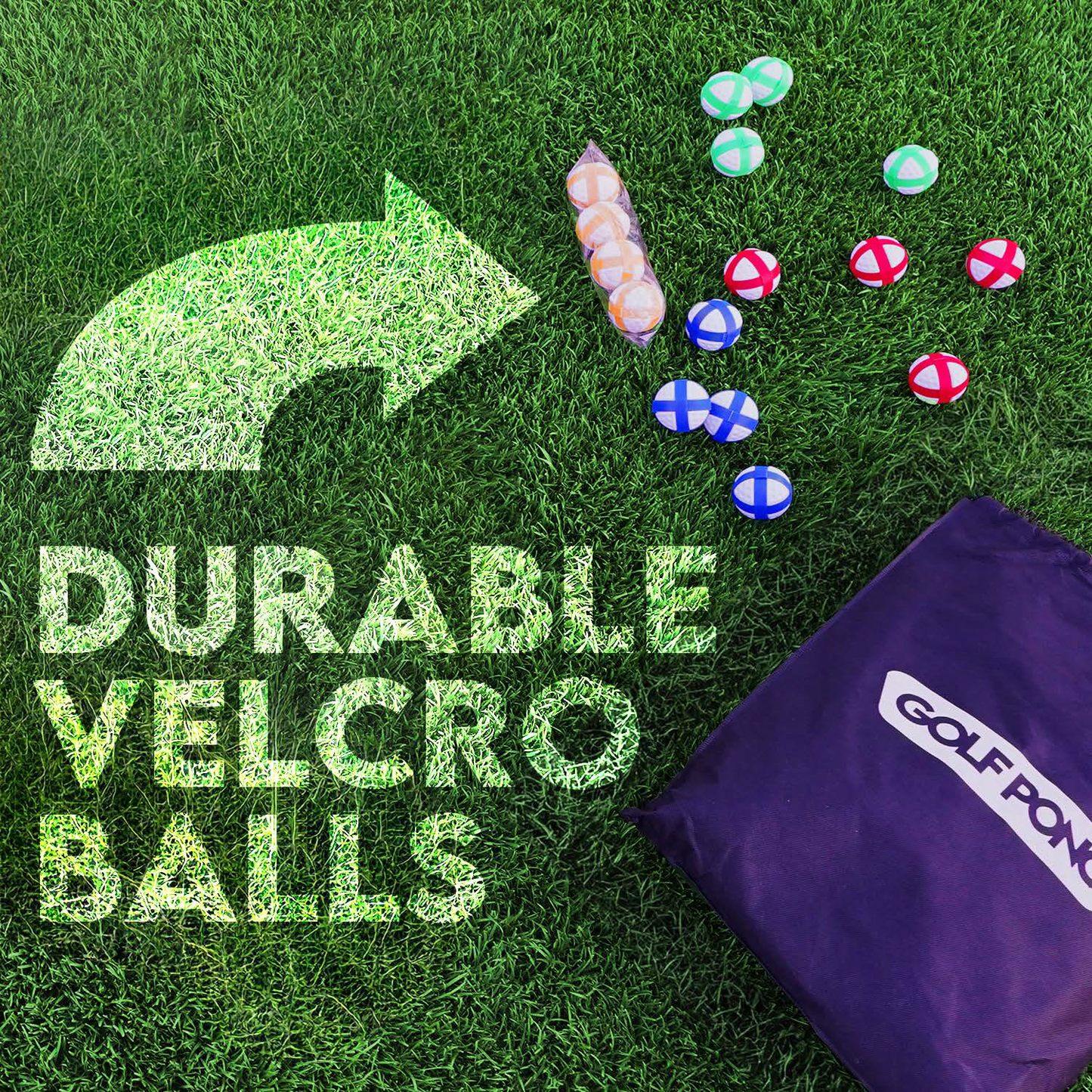 Durable Velcro Golf Balls, 16 Count, 4 Colors
