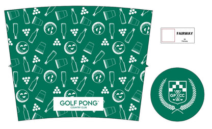 Green Golf Pong Country Club Head Cover